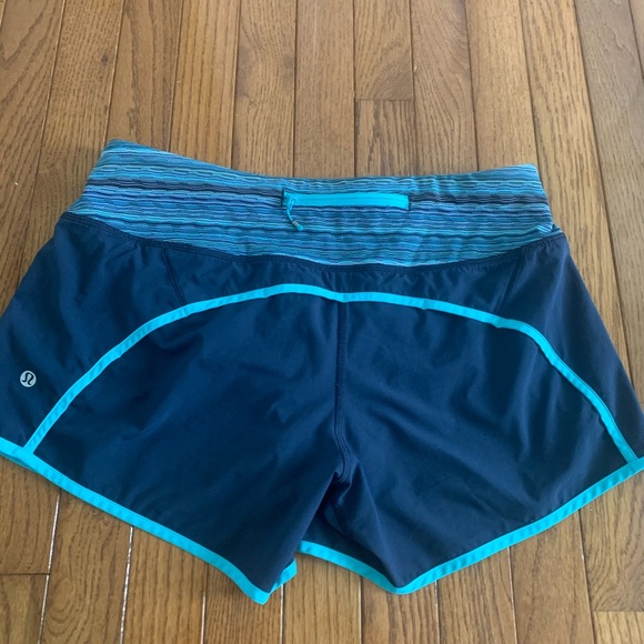 Navy Lululemon Running Shorts - Picture 4 of 5
